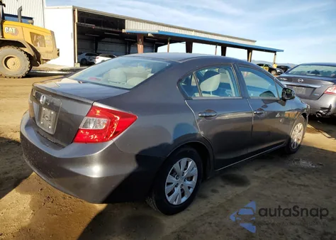 2012 Honda Civic Lx from USA, damaged, VIN 2HGFB2F52CH303396